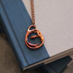 "Cindercrest" Forged in Fire Copper Necklace